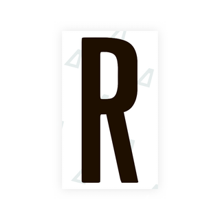Alite Nanofilm for US (Nevada) license plates - Symbol "R" - Alite