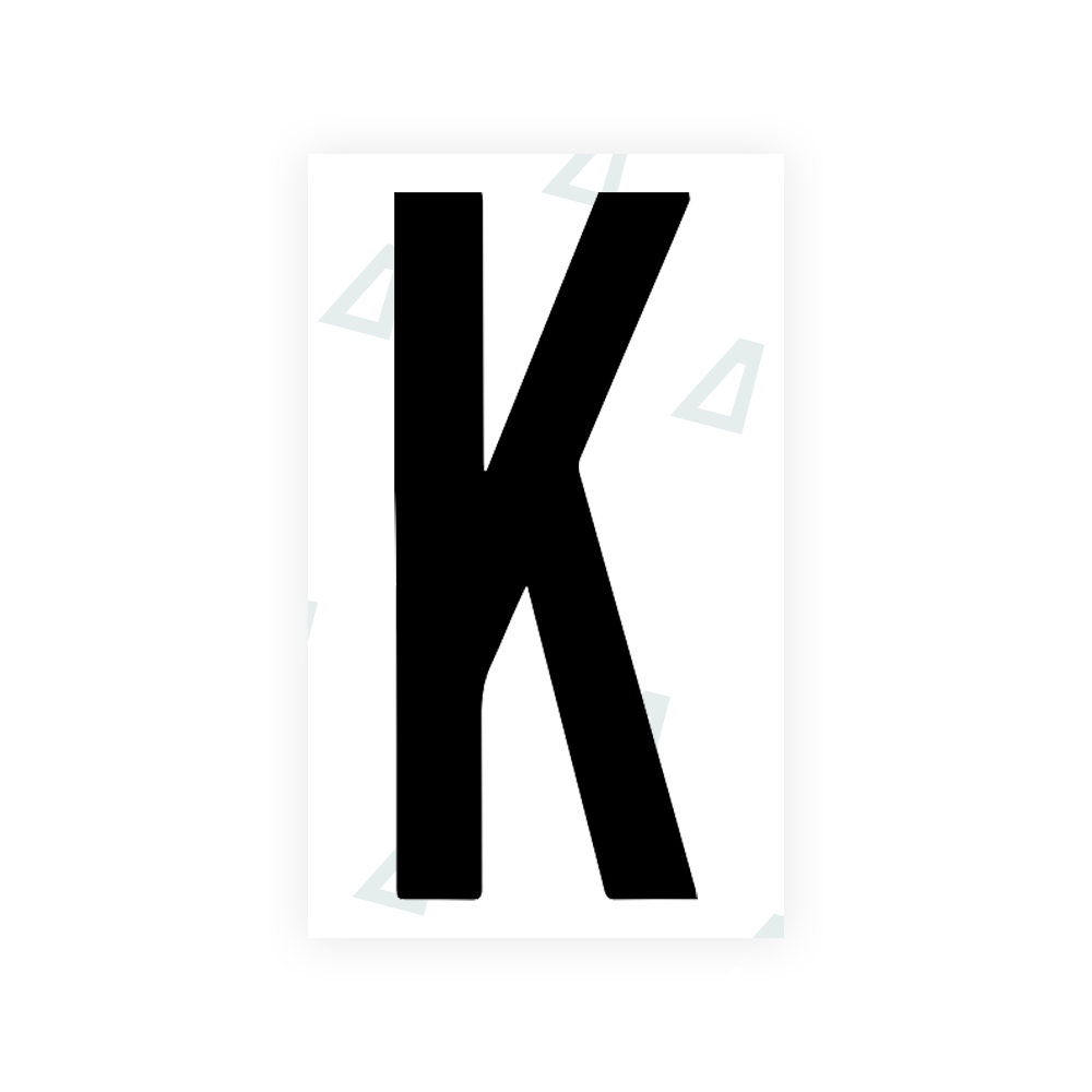 Alite Nanofilm for US (Georgia 2012 - Round) license plates - Symbol "K" - Alite