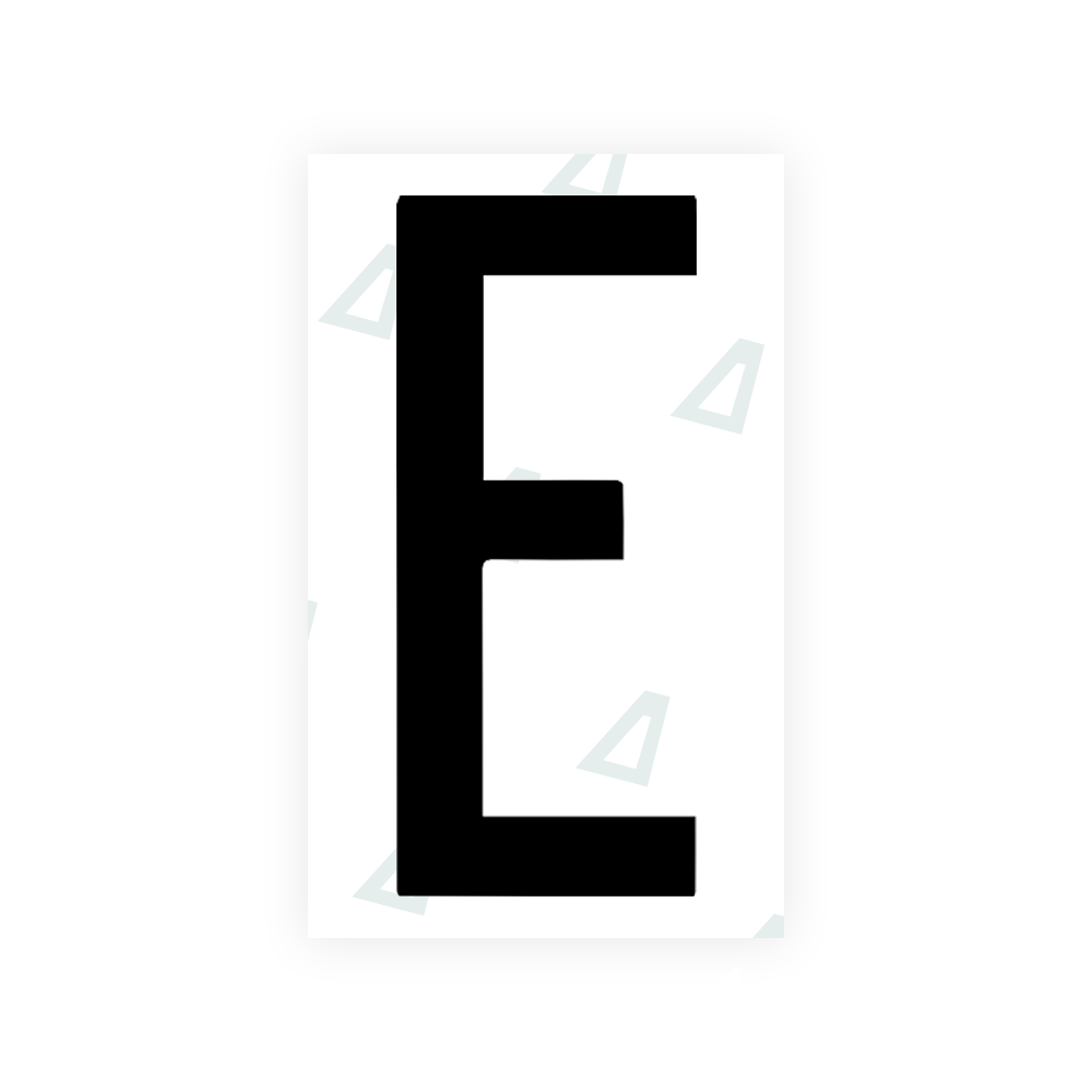 Alite Nanofilm for US (Georgia 2012 - Round) license plates - Symbol "E" - Alite