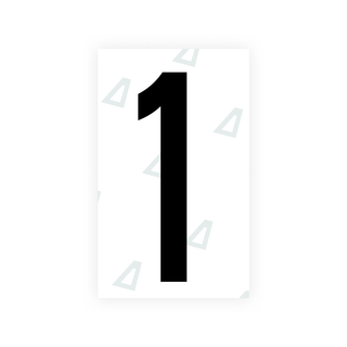 Alite Nanofilm for US (Nebraska 2005-2011) license plates - Symbol "1" - Alite