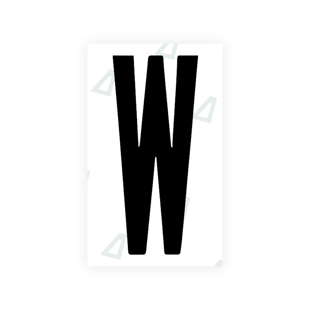 Alite Nanofilm for US (Georgia 2012 - Round) license plates - Symbol "W" - Alite