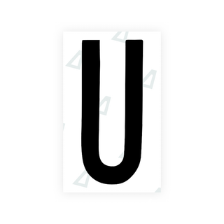 Alite Nanofilm for US (Georgia 2012 - Round) license plates - Symbol "U" - Alite