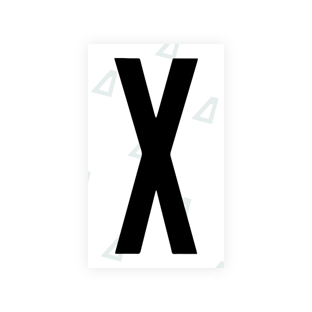 Alite Nanofilm for US (Georgia 2012 - Round) license plates - Symbol "X" - Alite
