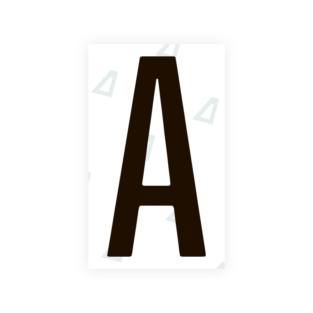 Alite Nanofilm for US (Ohio 2021) license plates - Symbol "A" - Alite