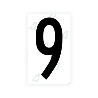 Alite Nanofilm for US (Puerto Rico) license plates - Symbol "9" - Alite