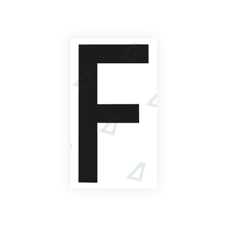 Alite Nanofilm for rear Italy license plates - Symbol "F" - Alite
