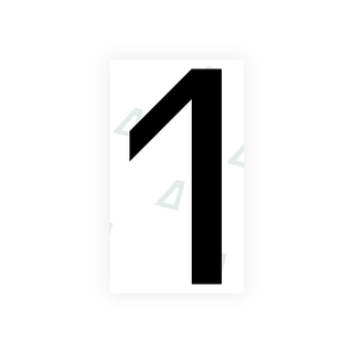 Alite Nanofilm for Greece license plates - Symbol "1" - Alite