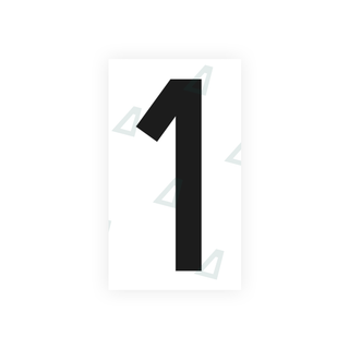 Alite Nanofilm for France license plates - Symbol "1" - Alite