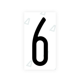 Alite Nanofilm for US (New York 2020) license plates - Symbol "6" - Alite