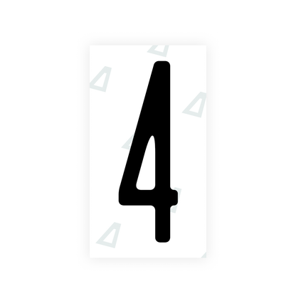 Alite Nanofilm for US (New York 2020) license plates - Symbol "4" - Alite