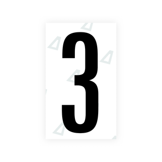 Alite Nanofilm for US (Texas) license plates - Symbol "3" - Alite