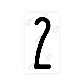 Alite Nanofilm for US (New York 2020) license plates - Symbol "2" - Alite