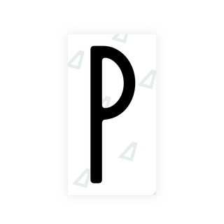 Alite Nanofilm for US (New York 2020) license plates - Symbol "P" - Alite