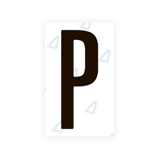 Alite Nanofilm for US (Ohio 2021) license plates - Symbol "P" - Alite