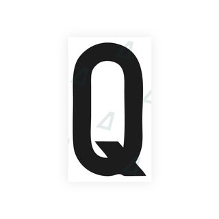 Alite Nanofilm for rear Italy license plates - Symbol "Q" - Alite