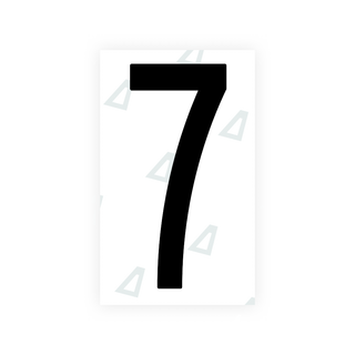 Alite Nanofilm for US (Puerto Rico) license plates - Symbol "7" - Alite