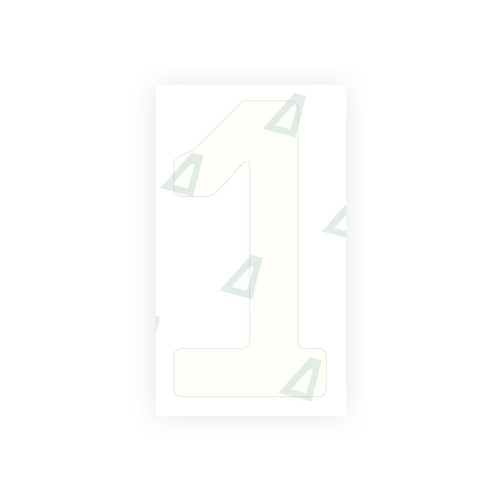 Alite Nanofilm for Armenia number plates - Symbol "1" - Alite