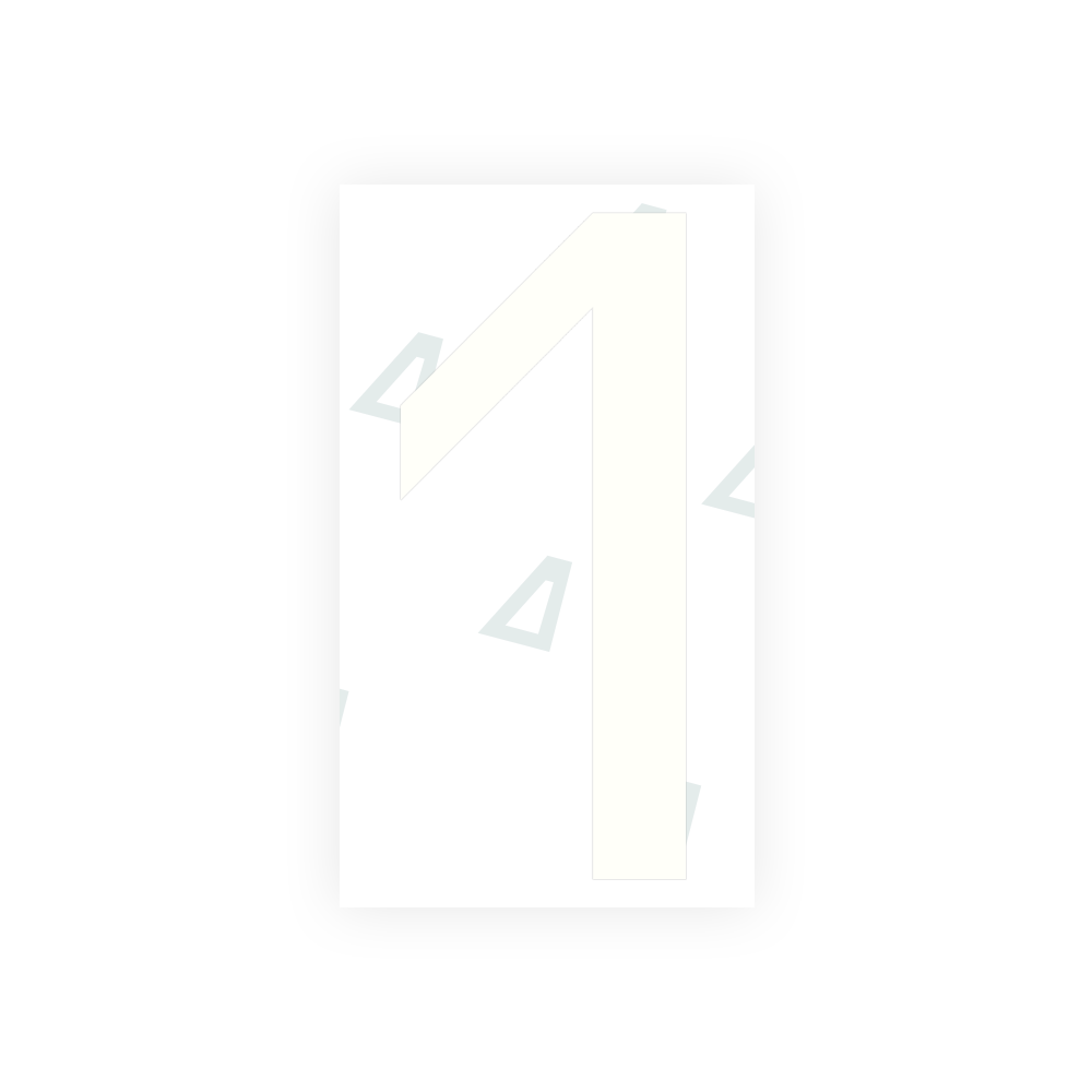 Alite Nanofilm for Greece license plates - Symbol "1" - Alite