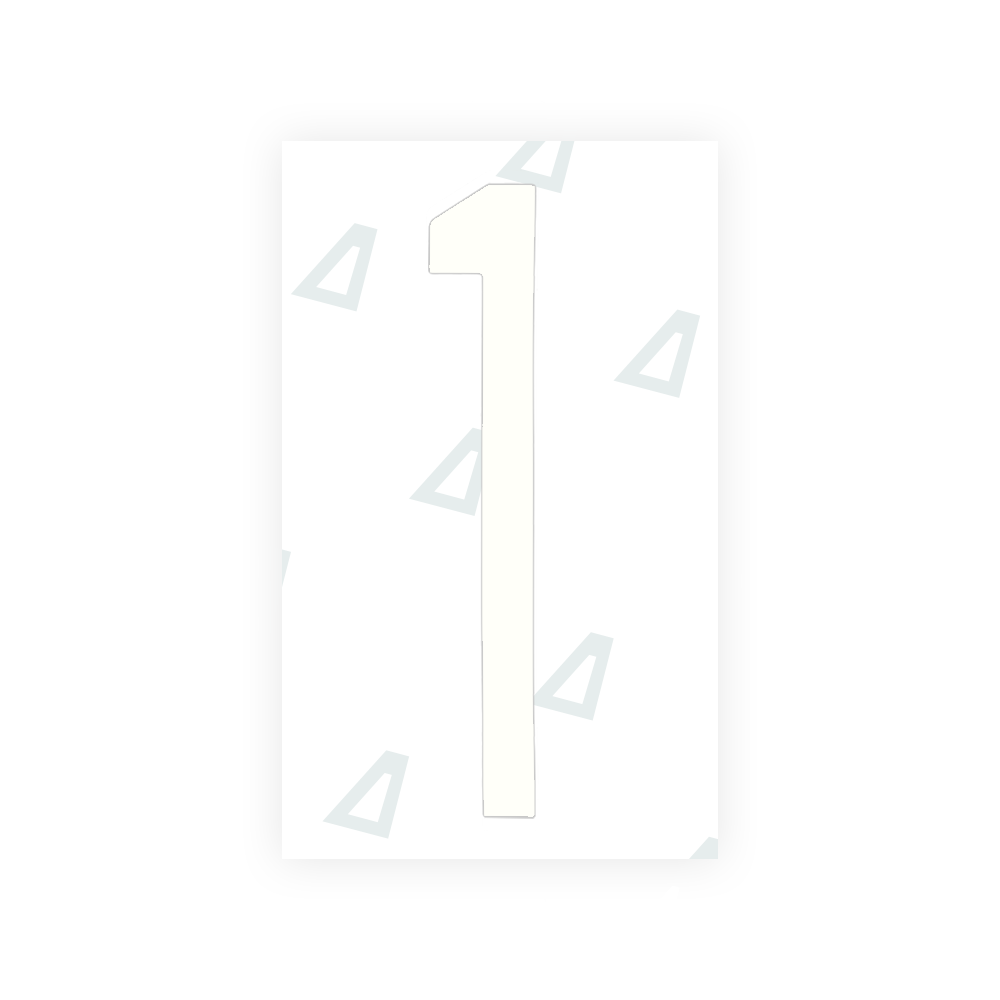 Alite Nanofilm for US (New York 2020 - Flat) license plates - Symbol "1" - Alite