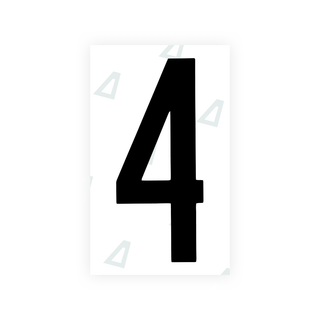 Alite Nanofilm for US (Georgia 2012 - Round) license plates - Symbol "4" - Alite