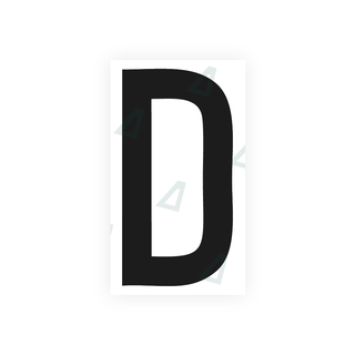 Alite Nanofilm for rear Italy license plates - Symbol "D" - Alite