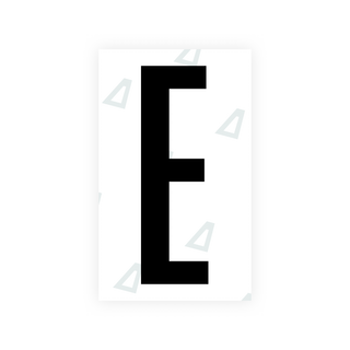 Alite Nanofilm for US (Nebraska 2005-2011) license plates - Symbol "E" - Alite