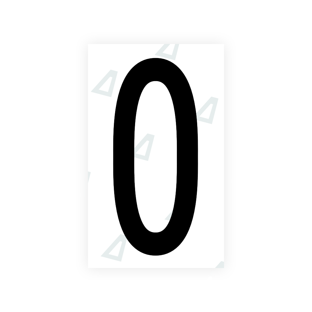 Alite Nanofilm for US (Puerto Rico) license plates - Symbol "0" - Alite