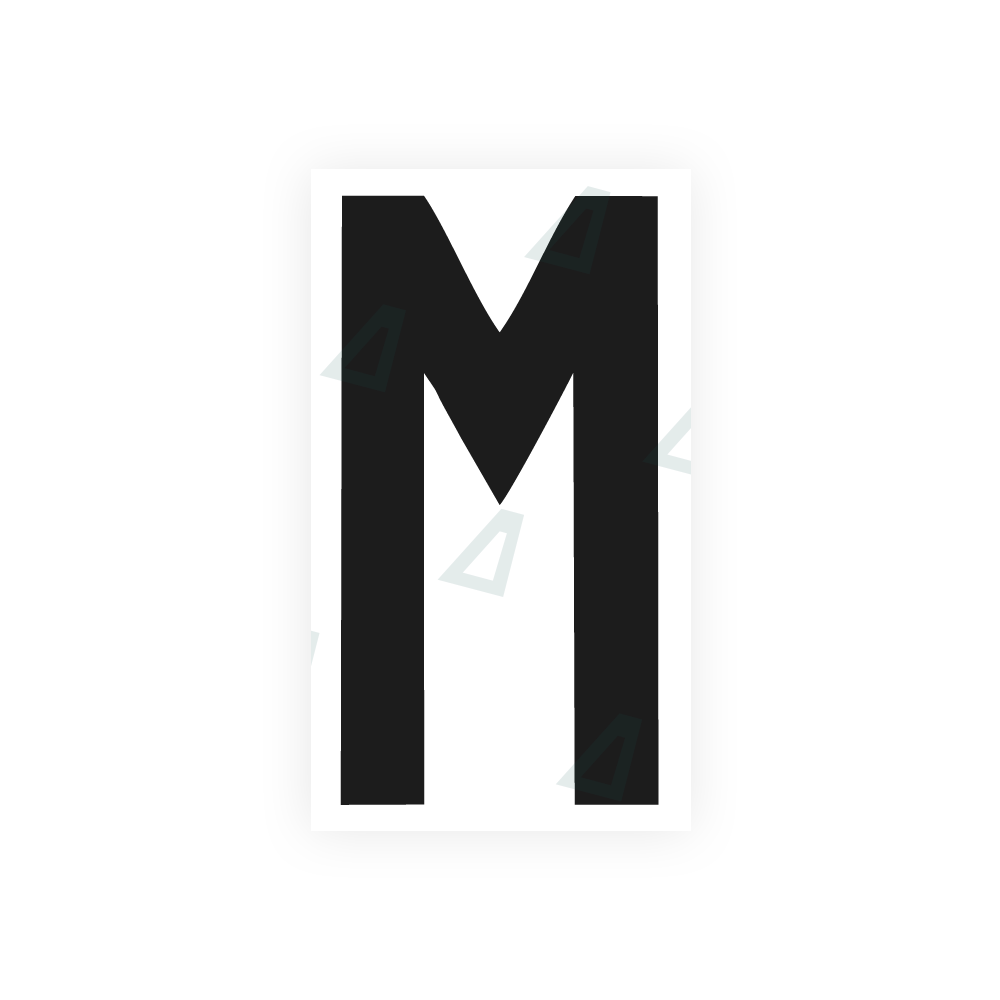 Alite Nanofilm for rear Italy license plates - Symbol "M" - Alite