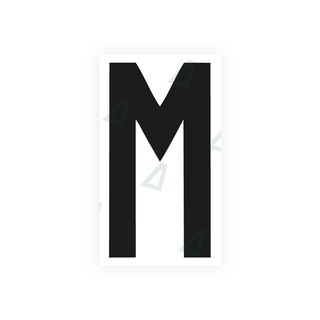 Alite Nanofilm for rear Italy license plates - Symbol "M" - Alite