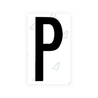 Alite Nanofilm for US (Georgia 2012 - Round) license plates - Symbol "P" - Alite