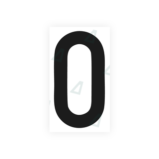 Alite Nanofilm for rear Italy license plates - Symbol "O" - Alite