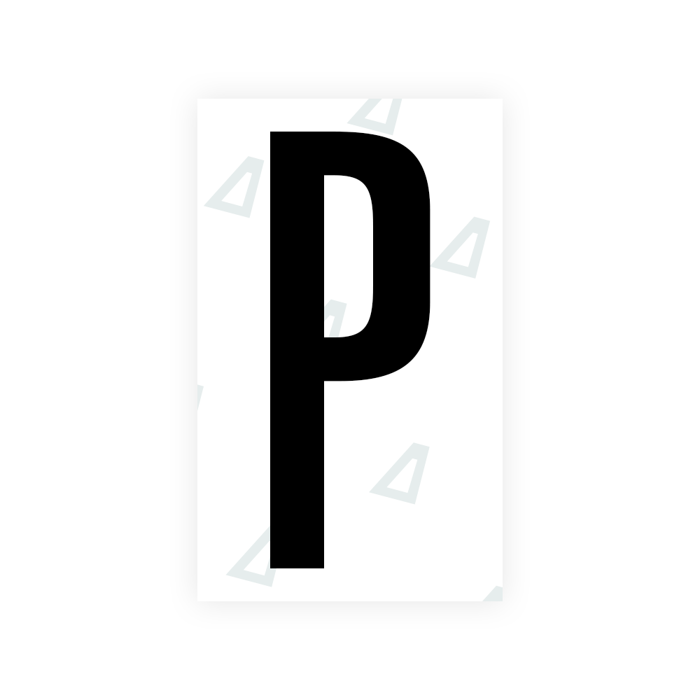 Alite Nanofilm for US (Nevada) license plates - Symbol "P" - Alite