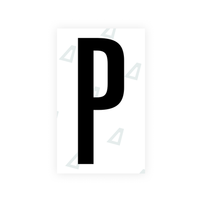 Alite Nanofilm for US (Nevada) license plates - Symbol "P" - Alite