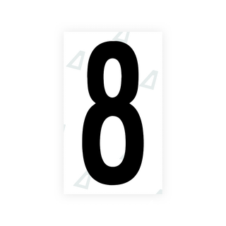 Alite Nanofilm for US (Georgia 2012 - Round) license plates - Symbol "8" - Alite