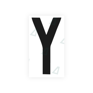 Alite Nanofilm for rear Italy license plates - Symbol "Y" - Alite