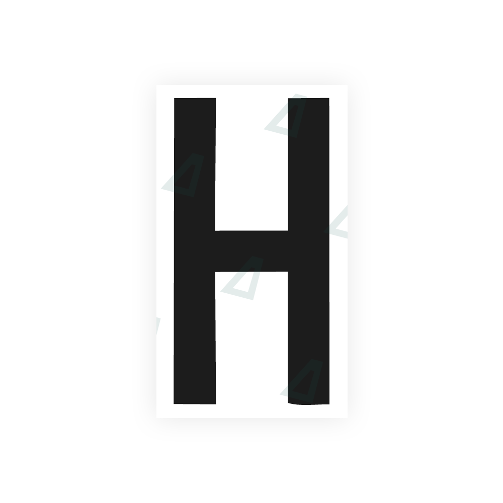 Alite Nanofilm for rear Italy license plates - Symbol "H" - Alite