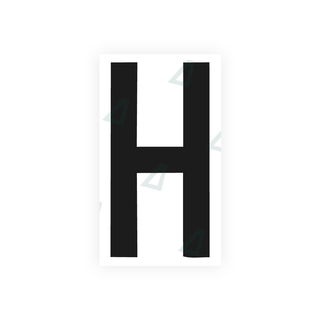 Alite Nanofilm for rear Italy license plates - Symbol "H" - Alite