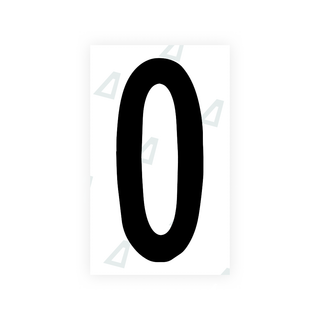 Alite Nanofilm for US (Georgia 2012 - Round) license plates - Symbol "0" - Alite