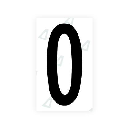 Alite Nanofilm for US (Georgia 2012 - Round) license plates - Symbol "0" - Alite
