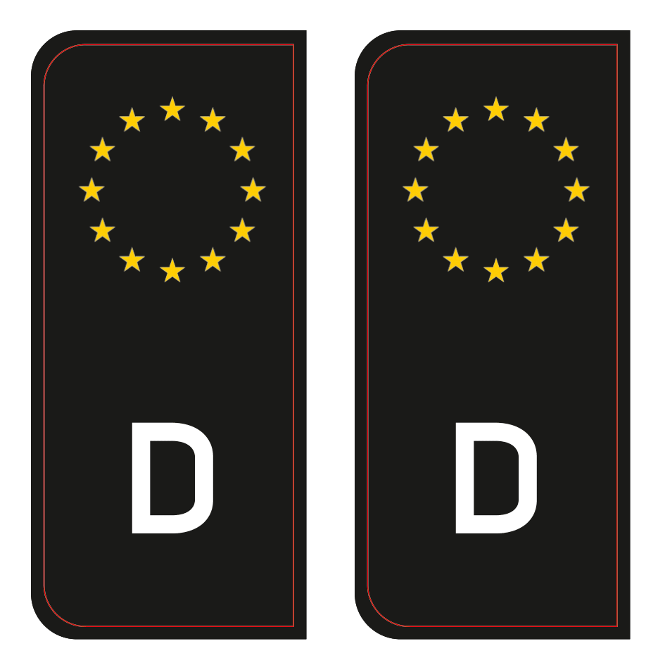 Alite Stickers™ - for number plate (German version) - Alite