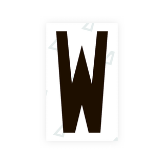 Alite Nanofilm for US (Ohio 2021) license plates - Symbol "W" - Alite
