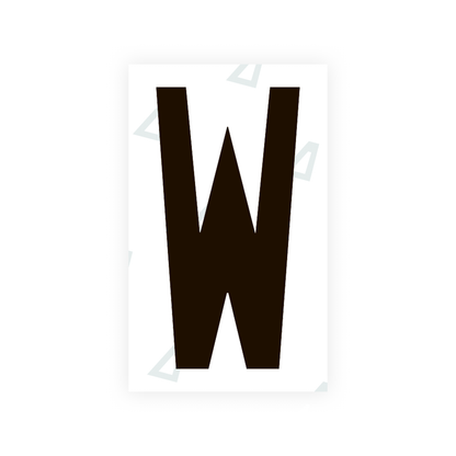 Alite Nanofilm for US (Ohio 2021) license plates - Symbol "W" - Alite