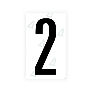 Alite Nanofilm for US (Nebraska 2005-2011) license plates - Symbol "2" - Alite