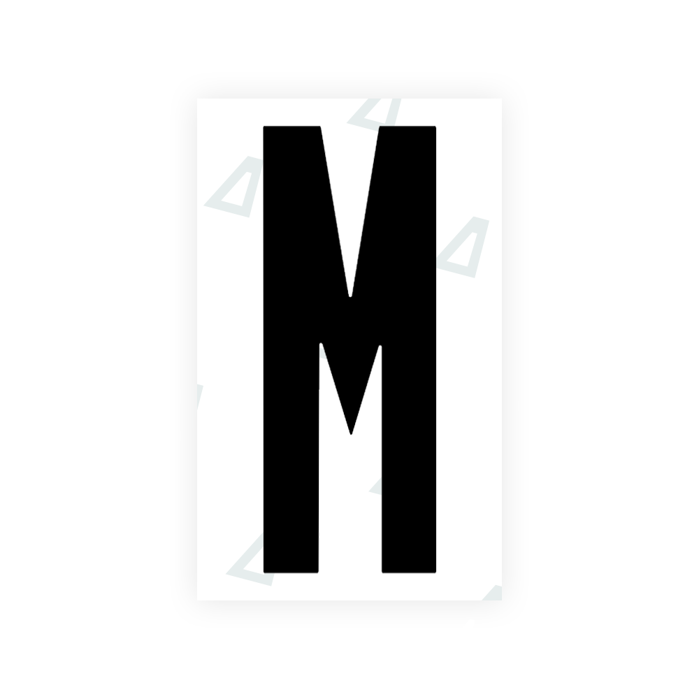 Alite Nanofilm for US (Nebraska 2002-2005) license plates - Symbol "M" - Alite