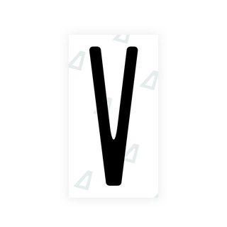 Alite Nanofilm for US (New York 2010) license plates - Symbol "V" - Alite