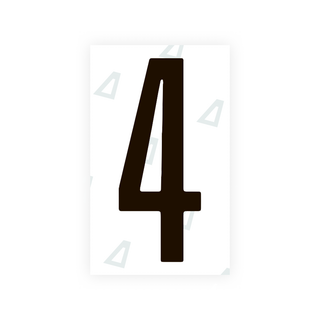 Alite Nanofilm for US (Ohio 2021) license plates - Symbol "5" - Alite