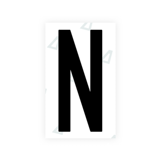 Alite Nanofilm for US (Puerto Rico) license plates - Symbol "N" - Alite