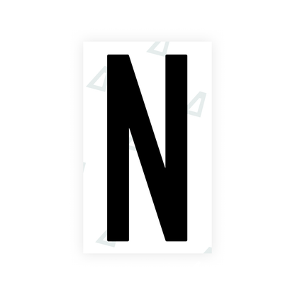 Alite Nanofilm for US (Puerto Rico) license plates - Symbol "N" - Alite