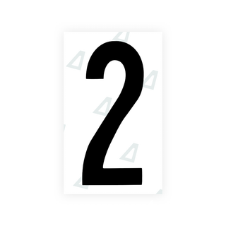 Alite Nanofilm for US (Georgia 2012 - Round) license plates - Symbol "2" - Alite