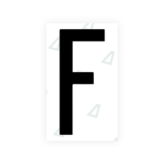 Alite Nanofilm for US (Georgia 2012 - Round) license plates - Symbol "F" - Alite